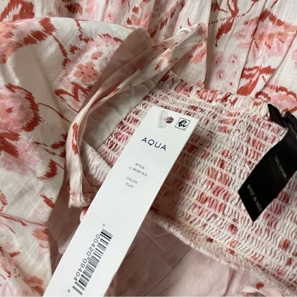 Aqua V-neck tiered midi dress - Picture 5 of 5